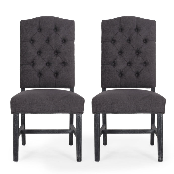 Elegant Dining Chair With Button Tufted Design