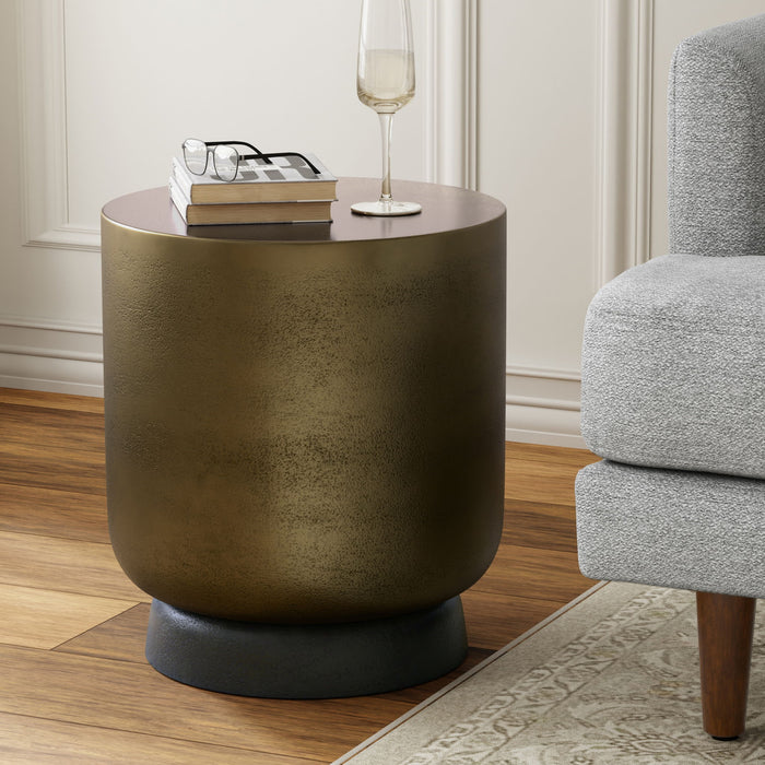 Cody - Cast Aluminum Side Table - Bronze