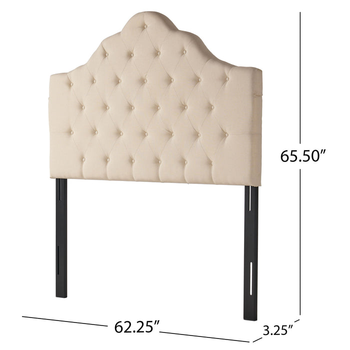 Mardi - Fabric Queen / Full Headboard - Beige