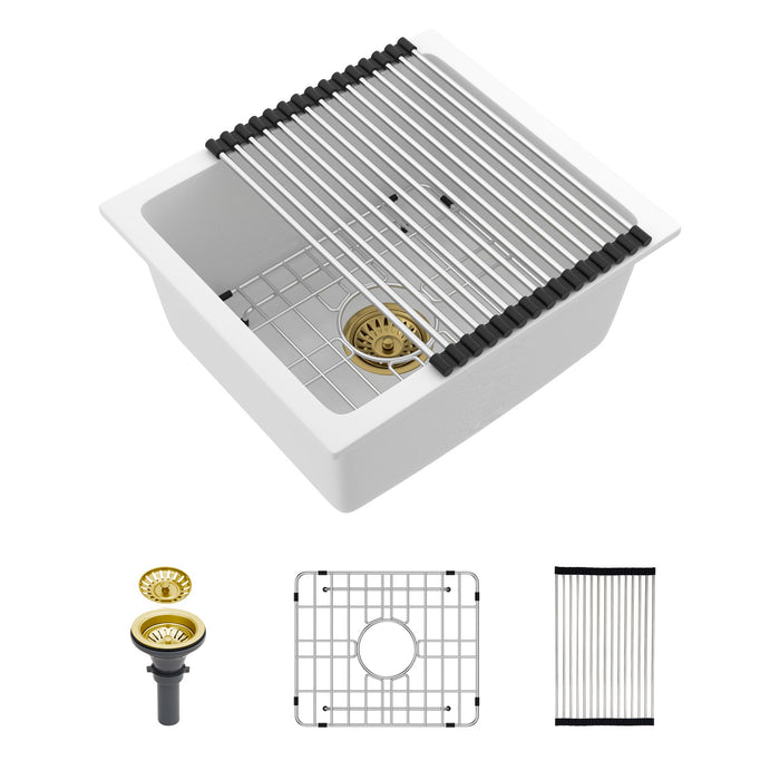 Modern Quartz Kitchen Sink Undermount Granite Composite