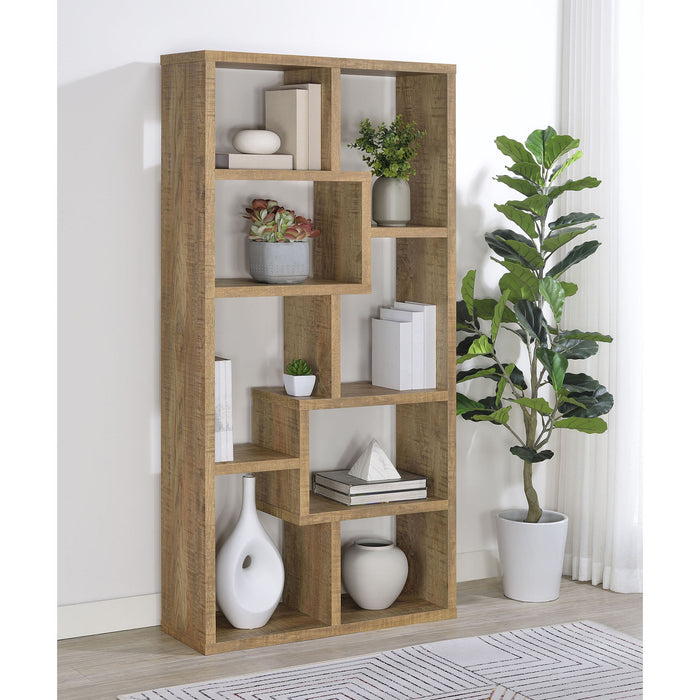 Currey - 6 Shelf Bookshelf - Mango Color