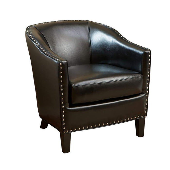 Enigmatica - Upholstered Club Chair With Nailhead Trim
