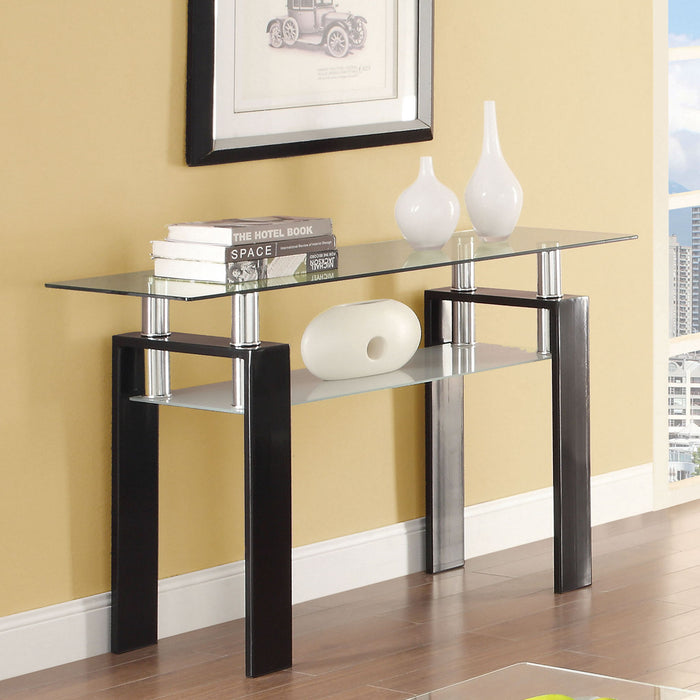 Randall - 1 Shelf Rectangular Sofa Table - Black