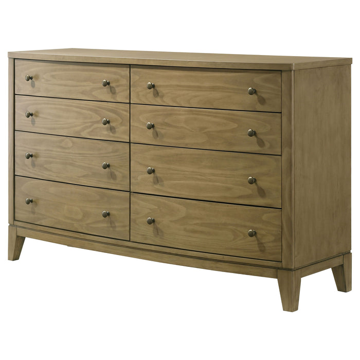 Menlo - 8 Drawer Dresser Cabinet - Natural