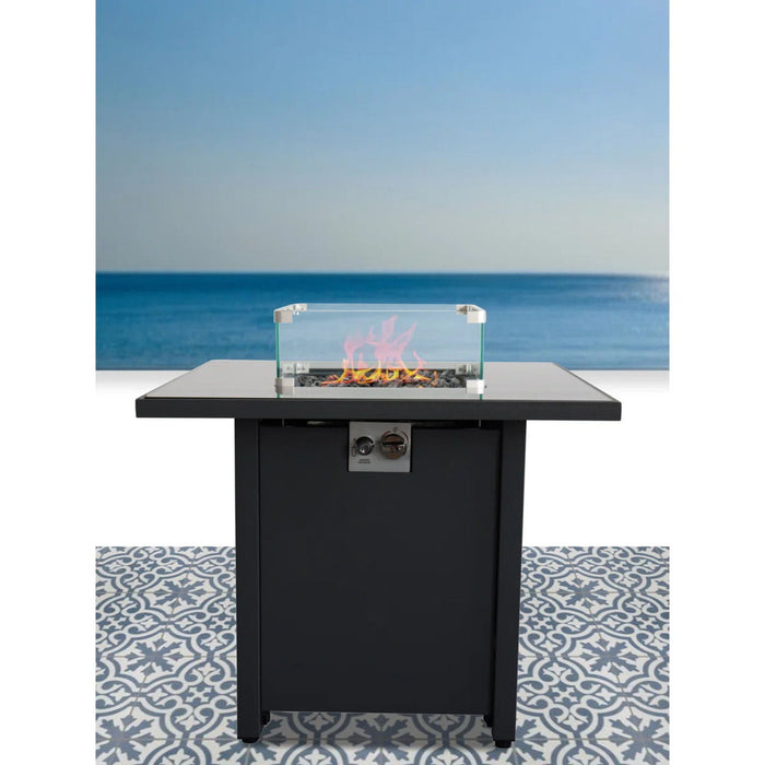Powdercoated Fire Pit With Top
