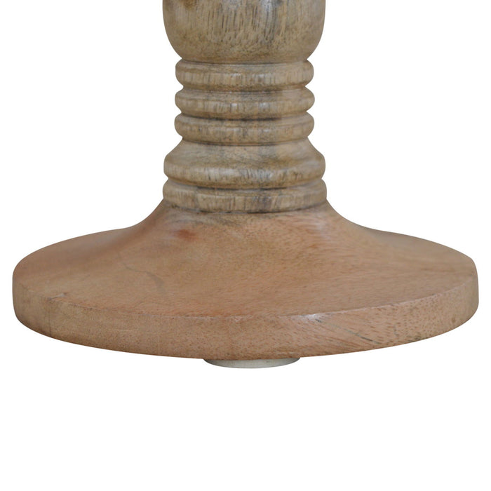 Cake Stand With Marble Top - Light Brown
