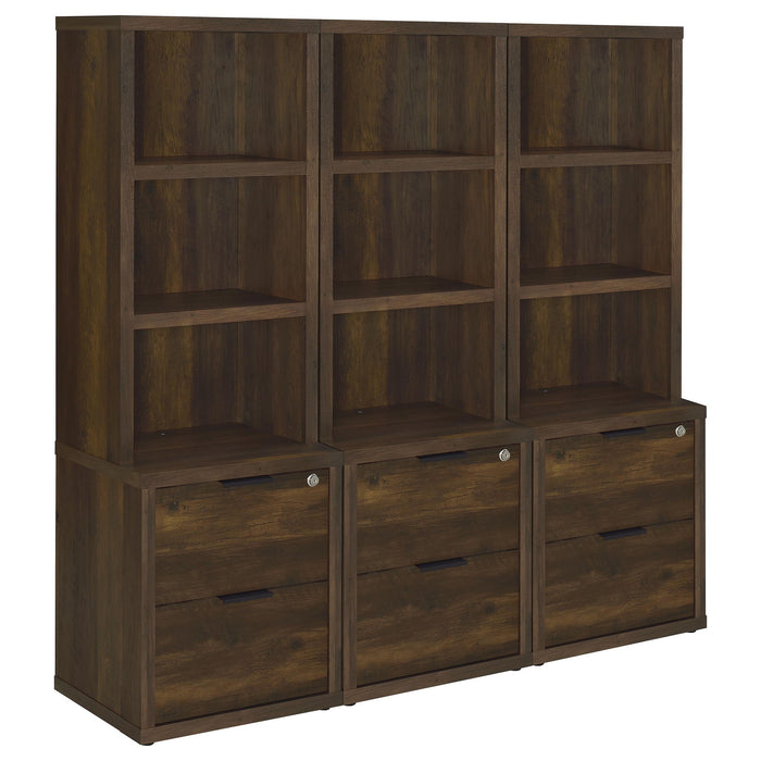 Geary - 3 Piece Wall Unit Bookcase Set With USB Storage
