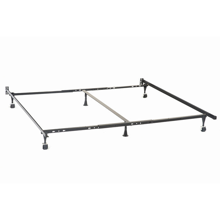 Deverton - Queen / Eastern King / California King Bed Frame With Center Support And Adjustable Design - Black