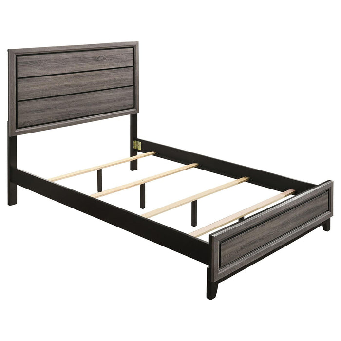 Queen Panel Bed Accents - Gray