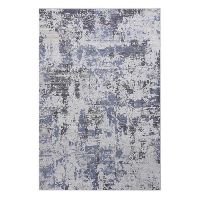 Payas - 8' X 10' Abstract Area Rug - Gray / Denim