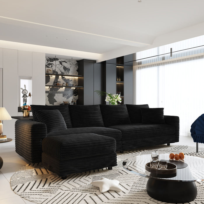 Modern Comfy Upholstered Sofa Cloud Couch & Deep Seat Couches