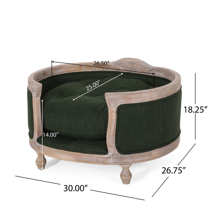 Upholstered Pet Bed, Fabric Dog Bed