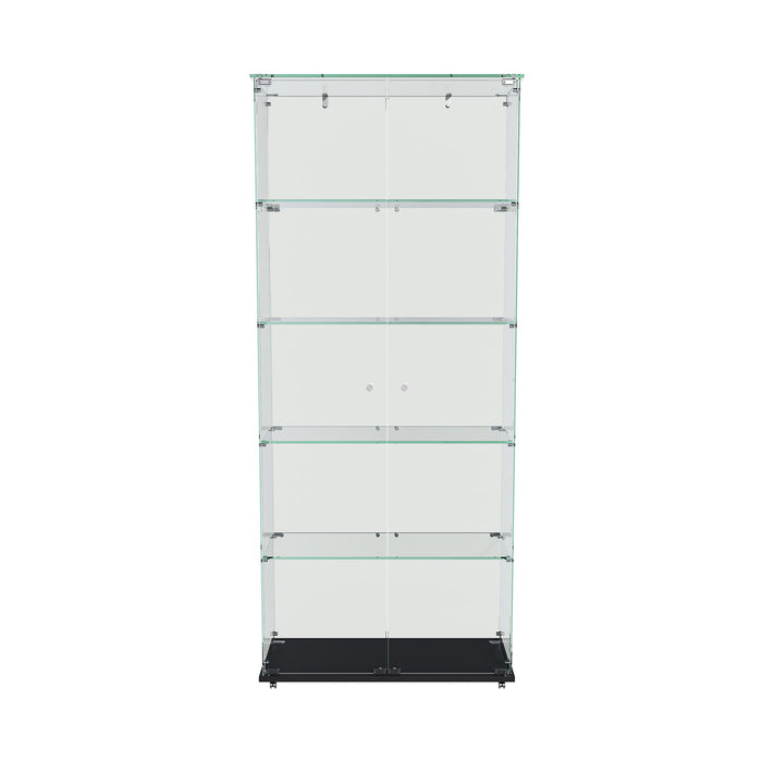 Premium 5 Tier Glass Display Case With 5 Dynamic LED Modes