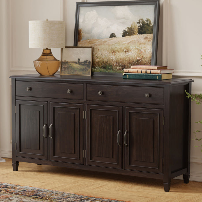 Connaught - Large Sideboard Buffet Storage Cabinet - Brown