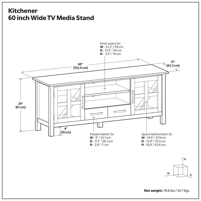 Kitchener - Handcrafted TV Media Stand