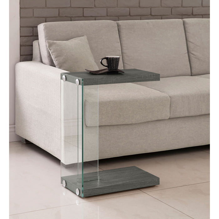 Sampson - C Shaped Side Table - Gray