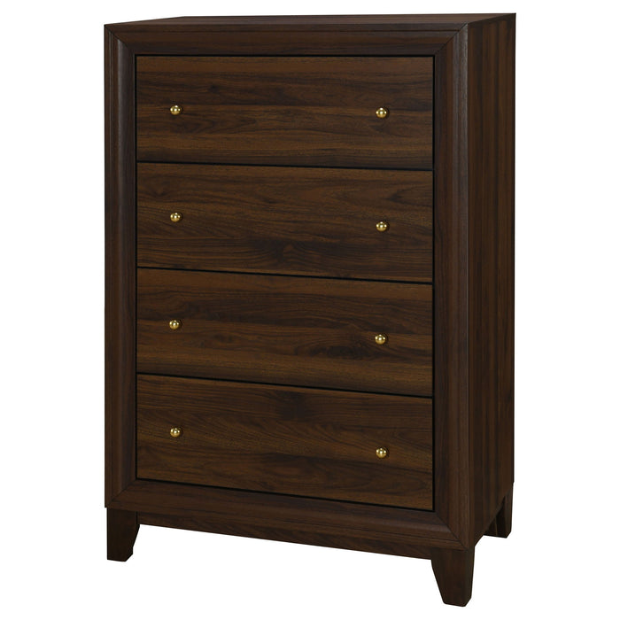 Anza - 4 Drawer Chest Storage Solution - Walnut