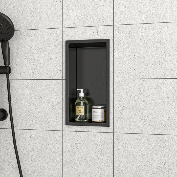 Stainless Steel Shower Niche With Seamless Design For Bathroom Storage