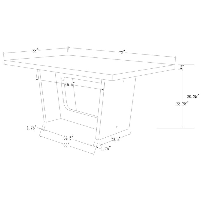 Maroney - Dining Table - Espresso