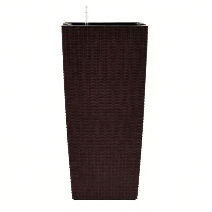 Large Self Watering Flower Pot With Drainage Holes & Inner Tray