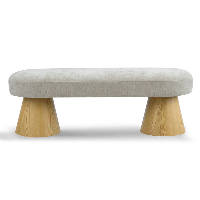 Upholstered Dining Bench - Oatmeal