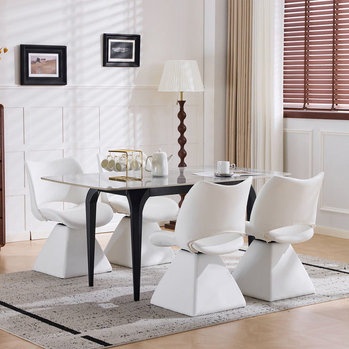 Modern Swivel Dining Chair With High Back
