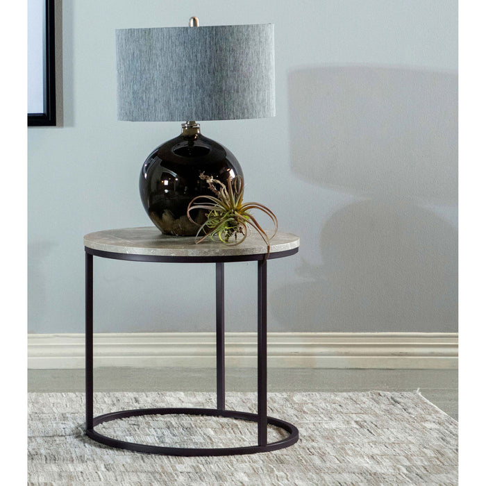 End Table - Gray / Gunmetal