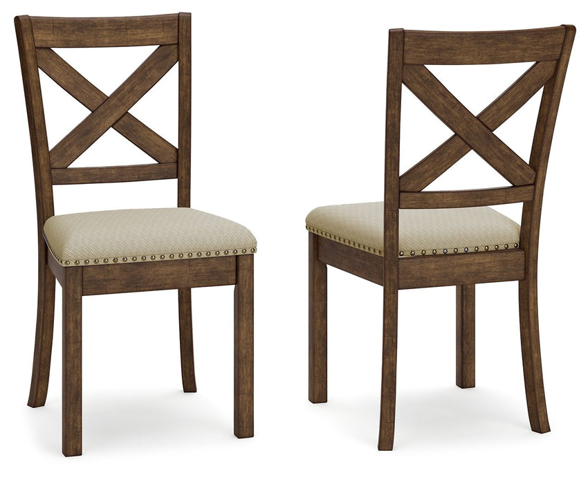 Moriville - Bege - Dining Uph Side Chair (conjunto de 2)