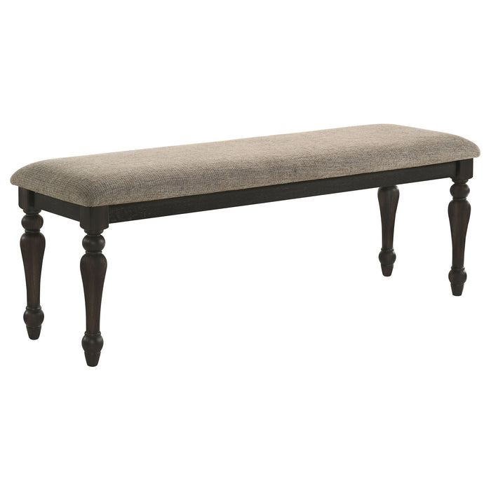 Kavita - Upholstered Dining Bench - Charcoal