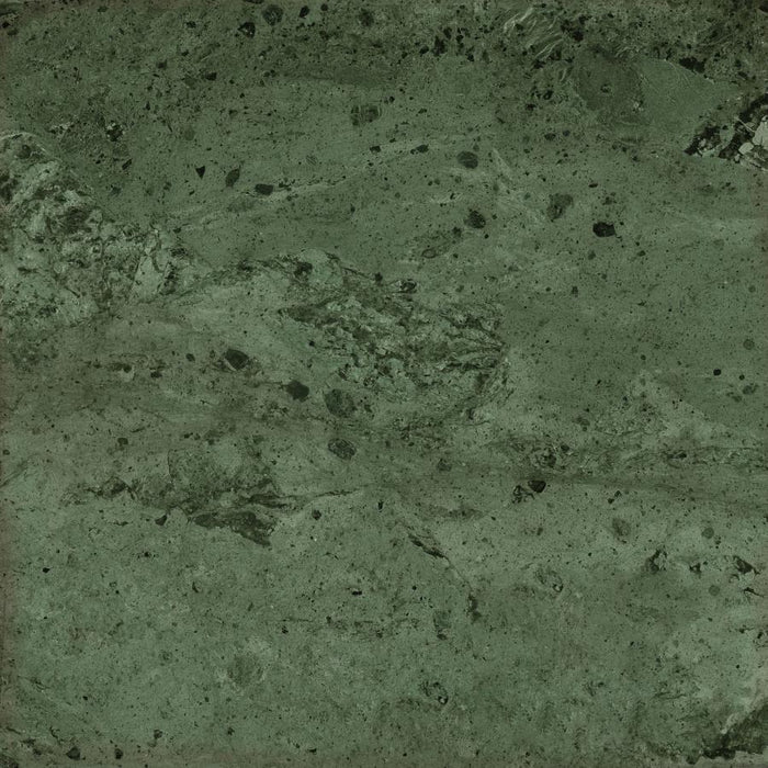 Edite - Round Marble Top Accent Side Table - Merlot