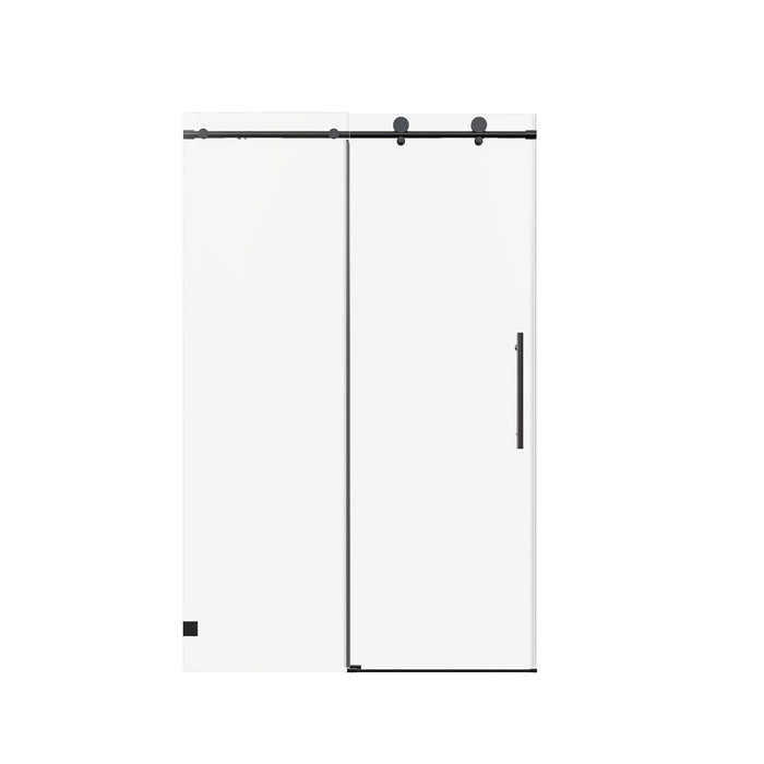Frameless Single Sliding Soft Close Shower Doors, 5/16" Sgcc Tempered Glass