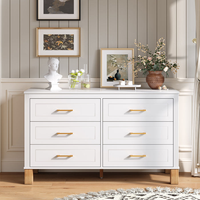 6 Drawer Double Dresser