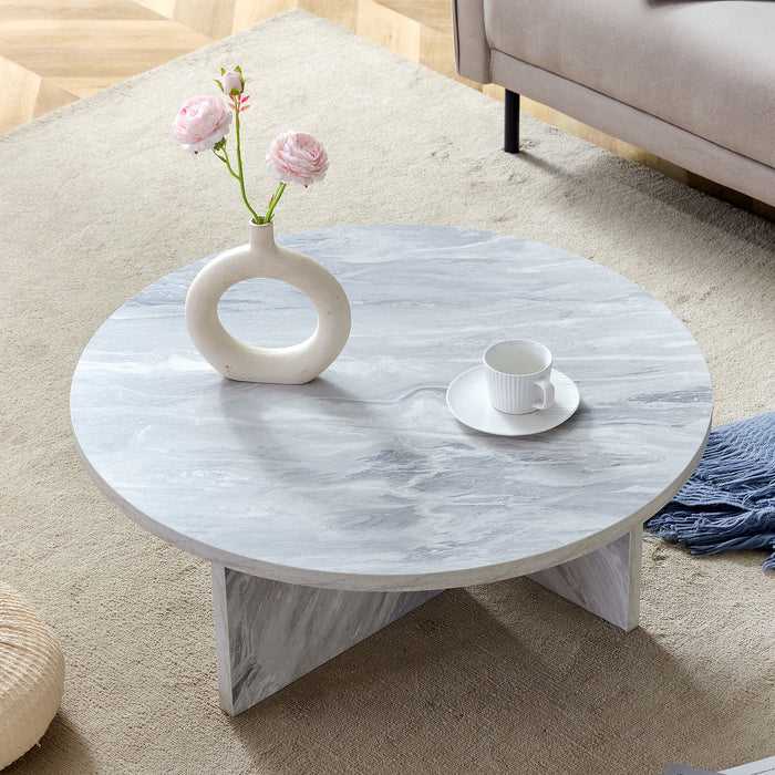 Versatile Round Coffee Table For Various Interior Styles