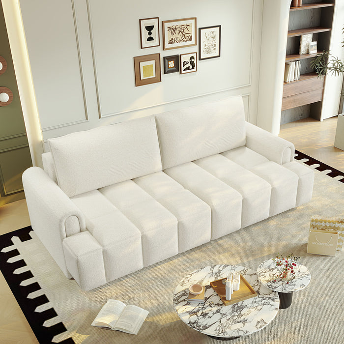 4-Seater Modern Couch With Seats Storage