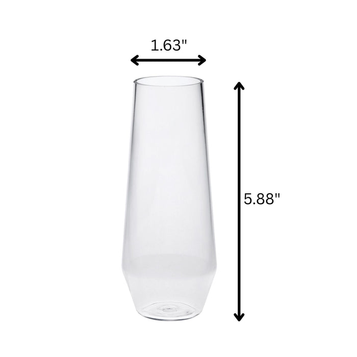 Tritan Lexington - Unbreakable Plastic Champagne Flutes, 9Oz (Set of 4) - Clear
