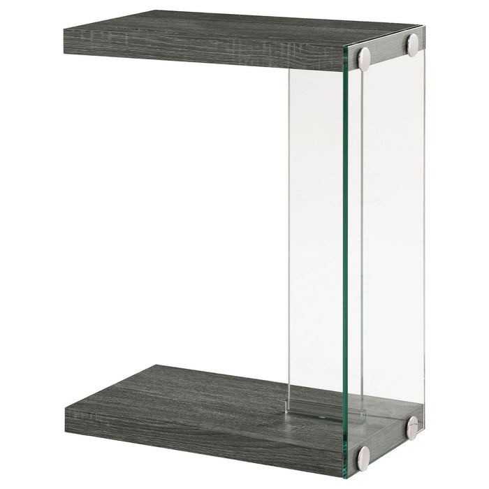 Sampson - C Shaped Side Table - Gray