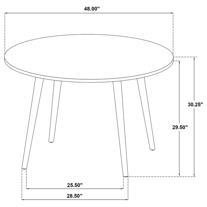 Finley - 5 Piece Dining Set With Round Table And Spindle Back Chairs