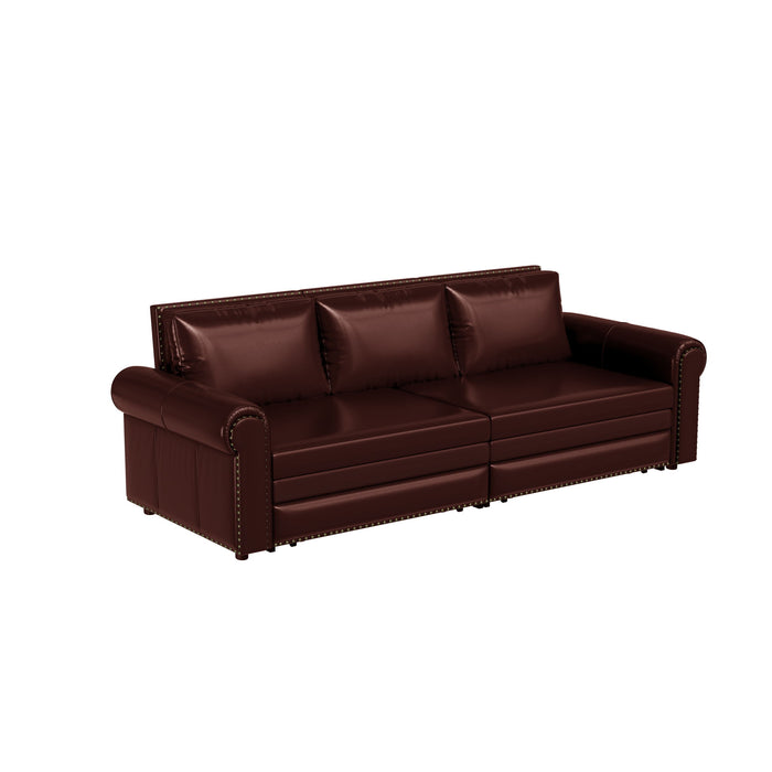 Chesterfield Sofa & Pull Out Bed