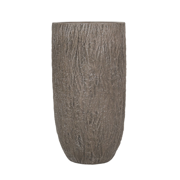 Magnesium Oxide Planter For Outdoor Use - Natural Wood