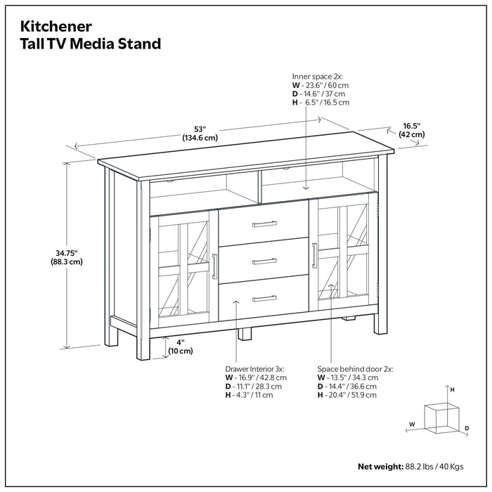 Kitchener - Handcrafted TV Media Stand