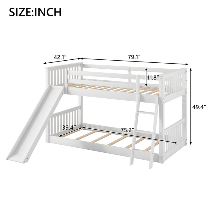 Bunk Bed & Convertible Slide And Ladder