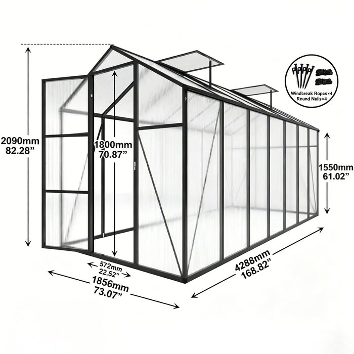 Gain Height Windproof house With Raised Base