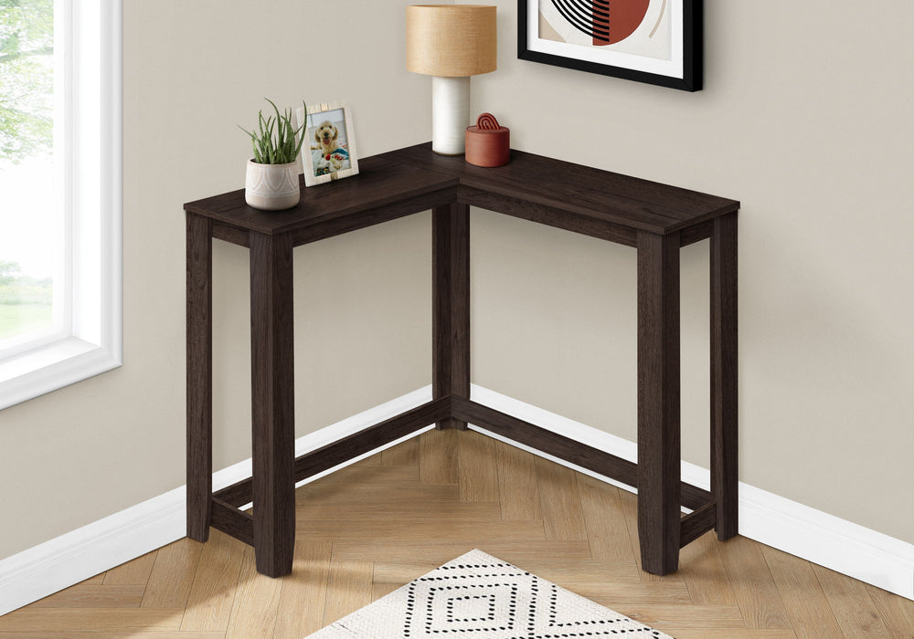 Corner Accent Console Table For Entryway, Unique Design Contemporary & Modern