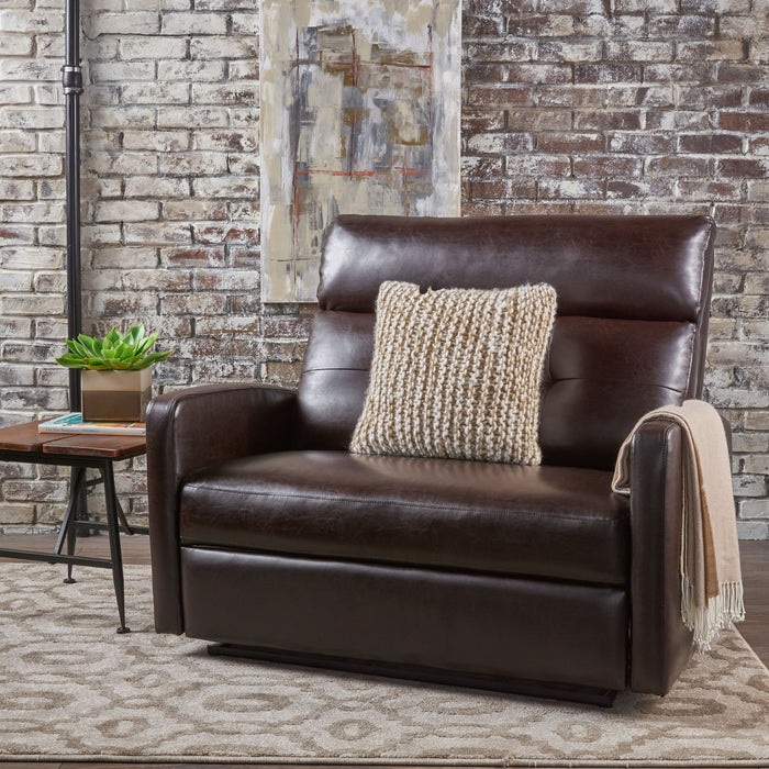 Alma - Contemporary Upholstered Loveseat Recliner