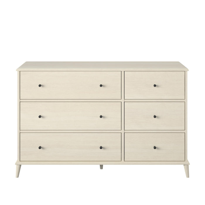 Farnsworth - 6 Drawer Dresser - Ivory