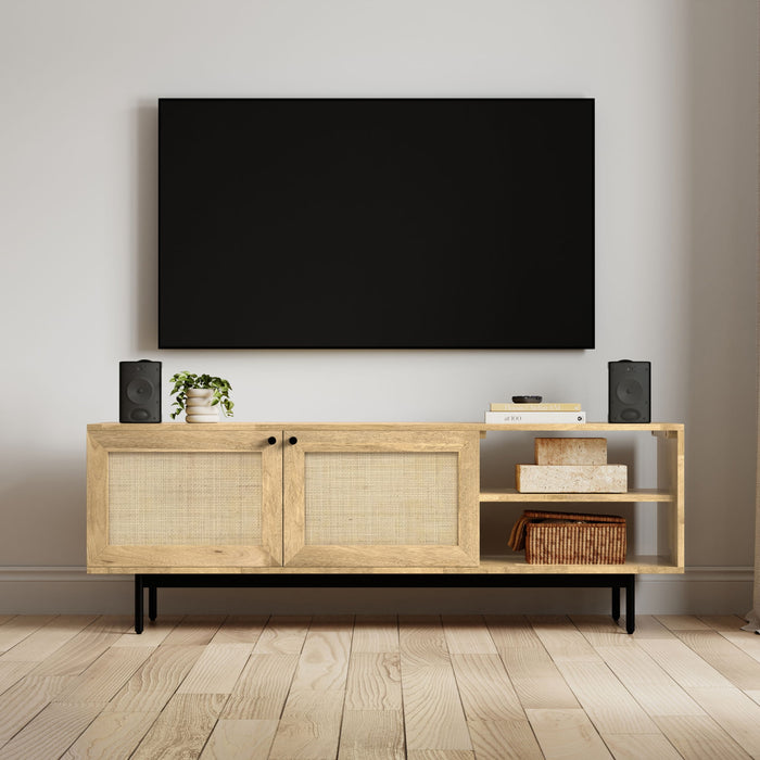 Reeves - TV Media Stand - Natural