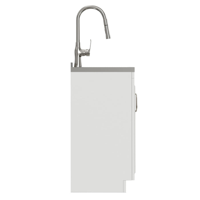 Darwin - Deluxe Laundry Cabinet With Pull-Out Faucet And Stainless Steel Sink