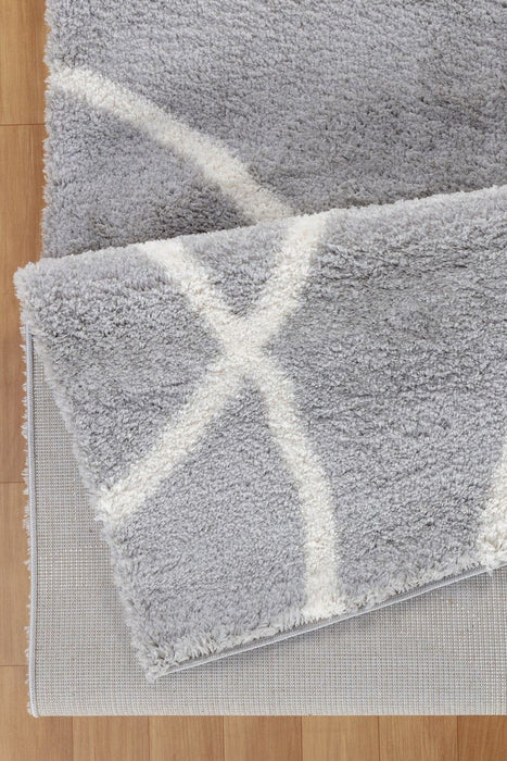 Loft Shag - 5' 3" X 7' Shaggy Area Rug - Gray