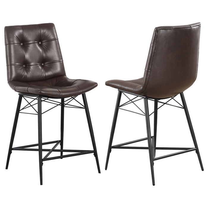 Counter Height Stools & Padded Seat (Set of 2)