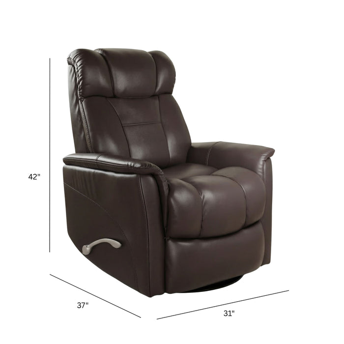 Bentley - Swivel Glider Recliner With Manual Adjustable Headrest & Footrest